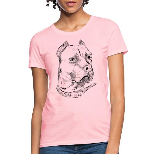Dog Head | Black - Women's T-Shirt