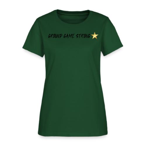 Ground Game Strong Horizontal Dark Mode - Women's T-Shirt