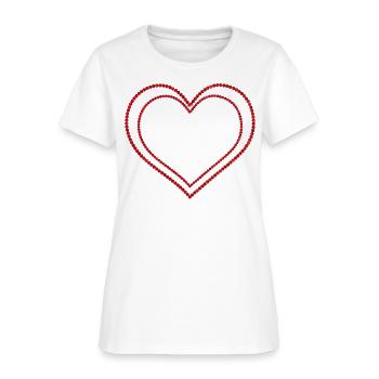 Heart with love in the middle - Women's T-Shirt - white - Front