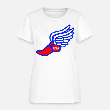 Track And Field Winged Foot Track Field Winged Foot Stock