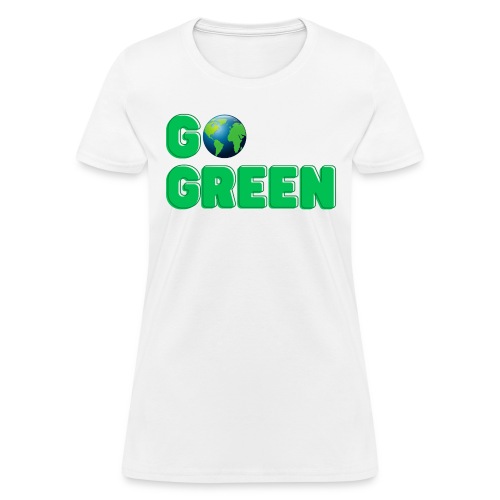 GO Green | Planet Earth Globe - Women's T-Shirt
