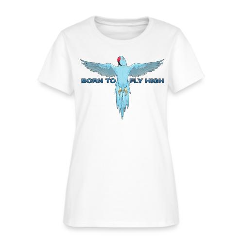 Blue Born To Fly High PNG Logo - Women's T-Shirt