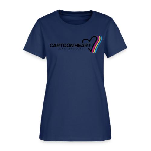 Cartoon Heart Logo Range - Women's T-Shirt