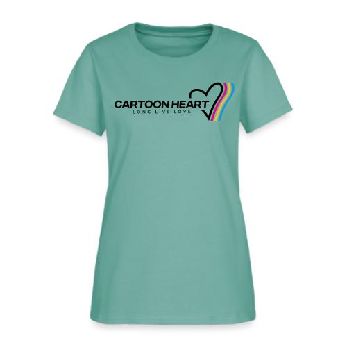 Cartoon Heart Logo Range - Women's T-Shirt