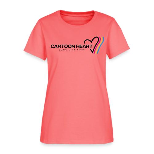 Cartoon Heart Logo Range - Women's T-Shirt