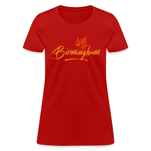 Birmingham for shirt with yellow type - Women's T-Shirt