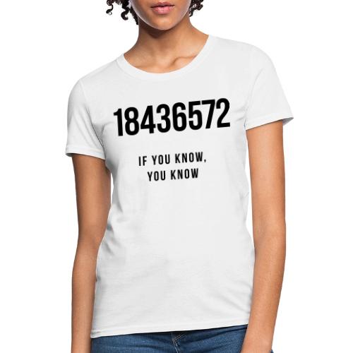 18436572 - If you know, you know - Women's T-Shirt