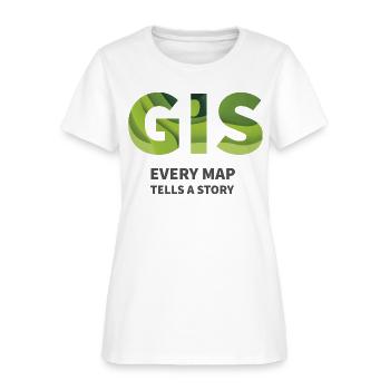 Geographic Information System GIS - Women's T-Shirt - white - Front