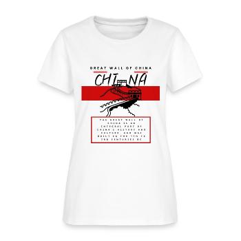 China - Women's T-Shirt - white - Front