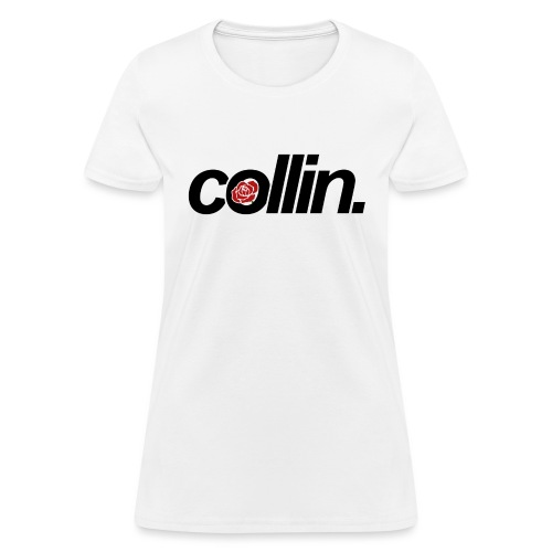 Collin. (Black w/ Rose) - Women's T-Shirt