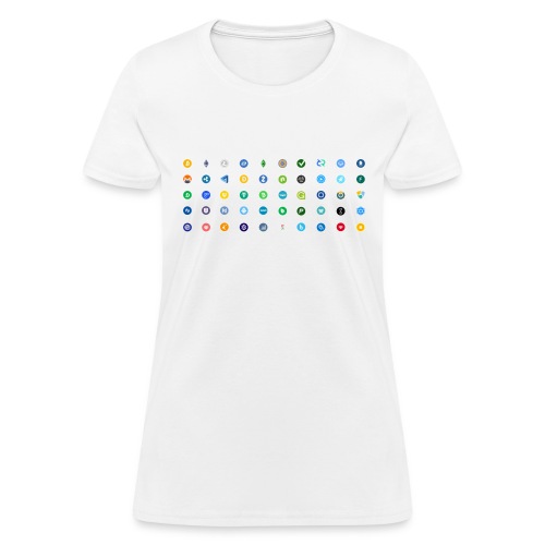 1 Crypto icons - Women's T-Shirt