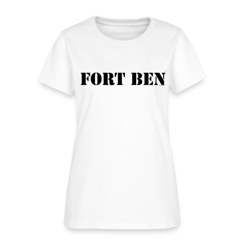 FORT BEN, black stencil - Women's T-Shirt