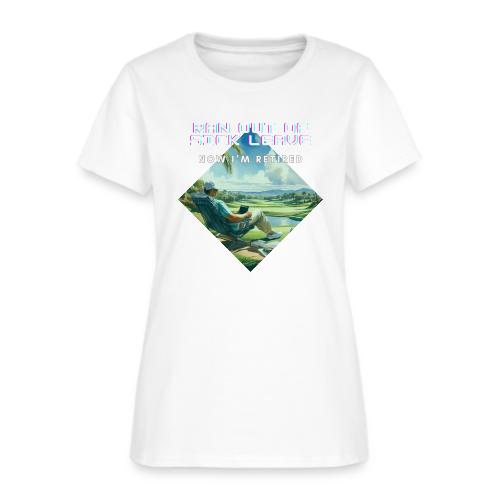 Farewell Office, Hello Greens! - Funny Retirement - Women's T-Shirt
