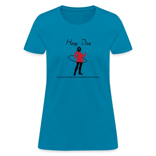 Hoop Diva - Red - Women's T-Shirt