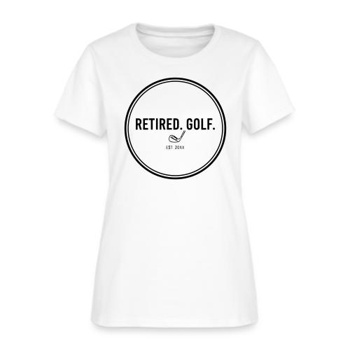 Retired Golf Est 20XX - Custom Retirement Gift Tee - Women's T-Shirt