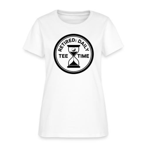Retired Daily Tee Time - Senior Golfer Gag Gift - Women's T-Shirt