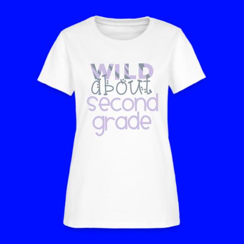 Wild About Second Grade Funky Teacher T-shirt - Women's T-Shirt