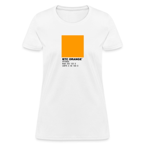 BTC Orange (Bitcoin Tshirt) - Women's T-Shirt