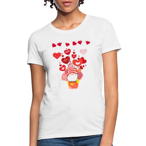 Design wrapped in love hearts, vibrating in love. - Women's T-Shirt