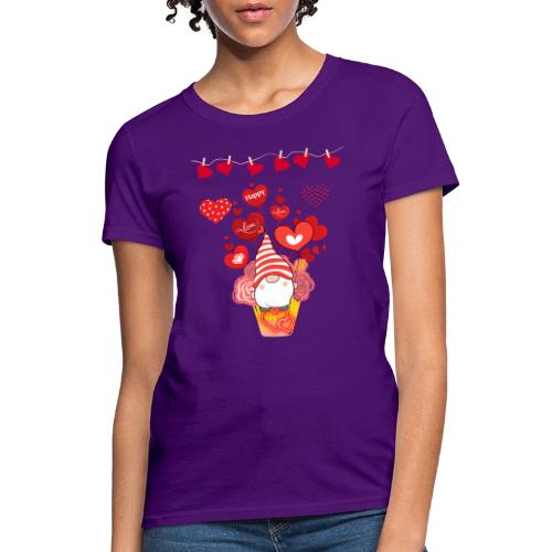 Design wrapped in love hearts, vibrating in love. - Women's T-Shirt
