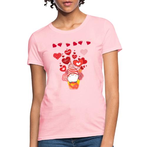 Design wrapped in love hearts, vibrating in love. - Women's T-Shirt