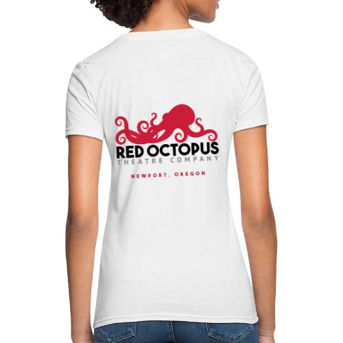 Red Octopus Faster, Funnier, Louder - Women's T-Shirt
