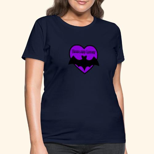 cute goth bat love design - Women's T-Shirt