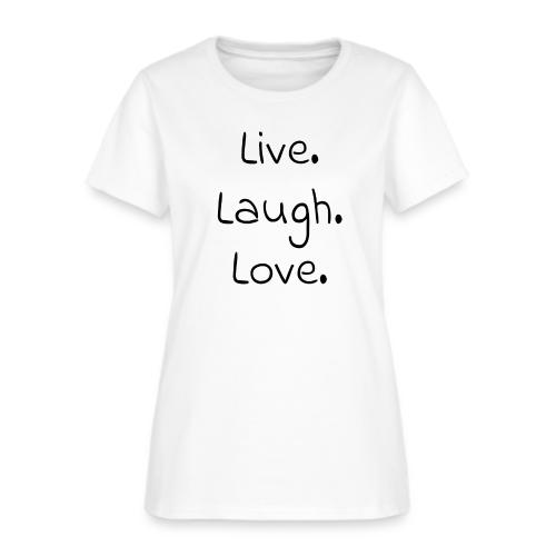 Smoon City_Live laugh love Black - Women's T-Shirt