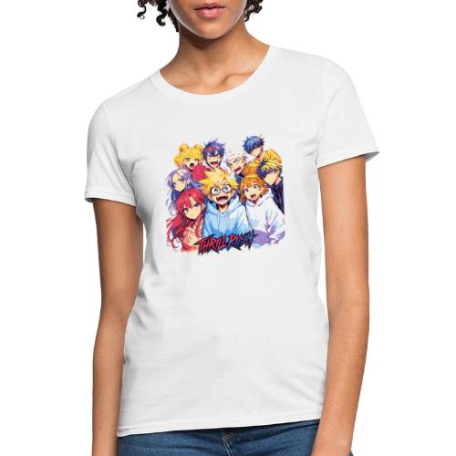 Thrill Rush Anime Squad Streetwear - Women's T-Shirt