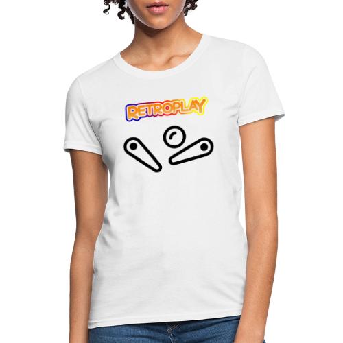 Retro Play Logo With Flippers - Women's T-Shirt