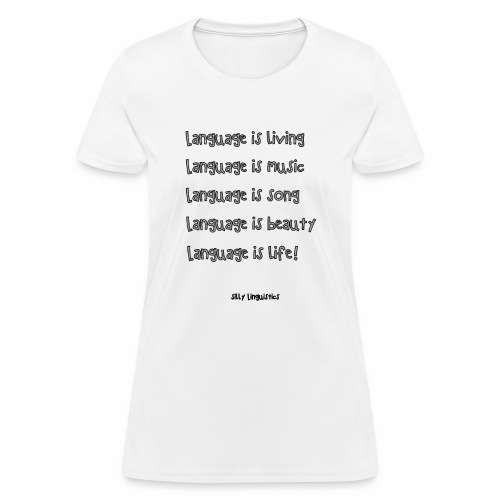 language poem - Women's T-Shirt
