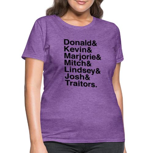 Republican Traitors Name Stack - Women's T-Shirt