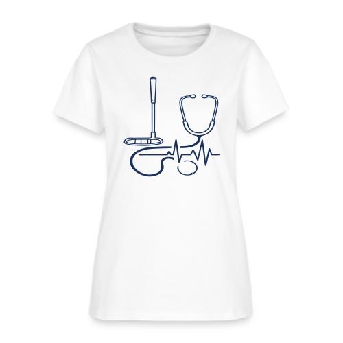 Golf Heartbeat EKG - Medical Pro Gift Tee - Women's T-Shirt