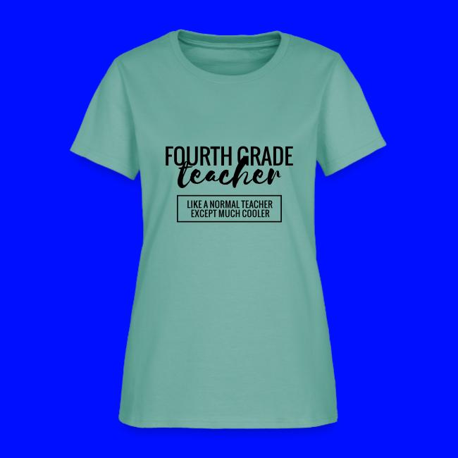 Cool 4th Grade Teacher Funny Teacher T-Shirt