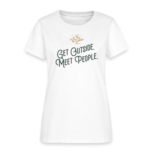 Get Out. Meet People. Simplified - Women's T-Shirt