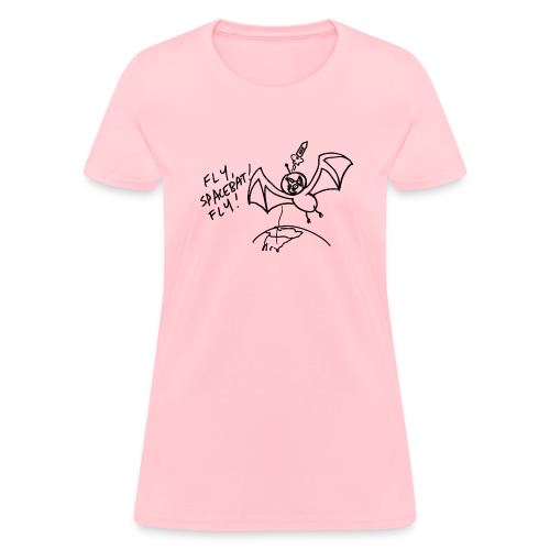 Fly Space Bat Fly Ladie's Tee (Light) - Women's T-Shirt