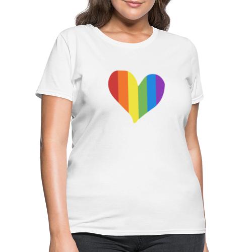 Pride Rainbow Heart - Women's T-Shirt