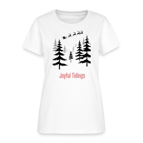 Joyful Tidings Christmas T-Shirt - Women's T-Shirt