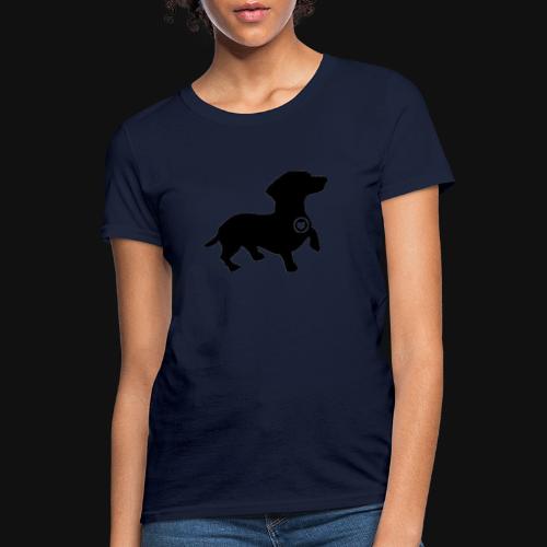 Dachshund love silhouette black - Women's T-Shirt