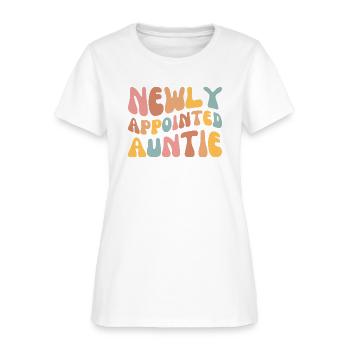 Newly Appointed Auntie | Groovy Aunt - Women's T-Shirt - white - Front