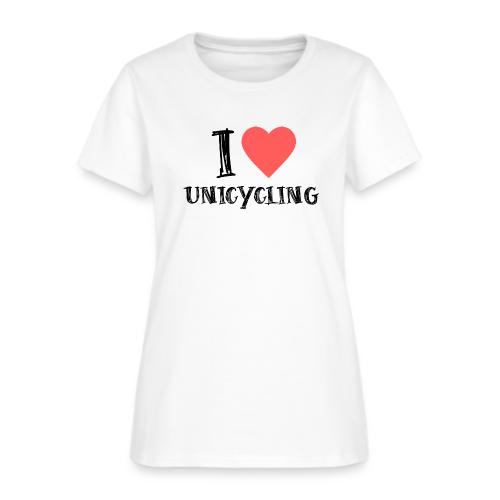 I Love Unicycling - Women's T-Shirt