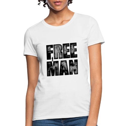 FREE MAN - Black Graphic - Women's T-Shirt