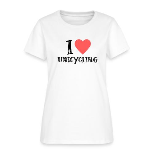 I Love Unicycling - Women's T-Shirt