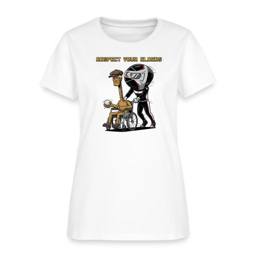 Respect Your Elders Design Golf Humor T-Shirt - Women's T-Shirt