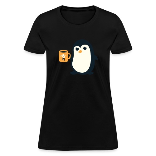 Cute Penguin Coffee - Women's T-Shirt