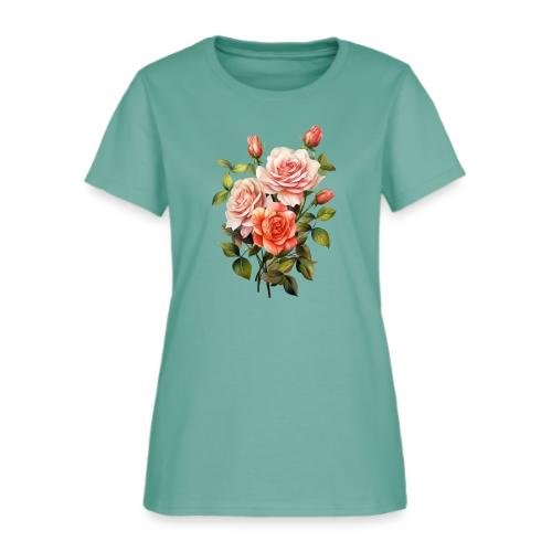 Pink Roses - Women's T-Shirt