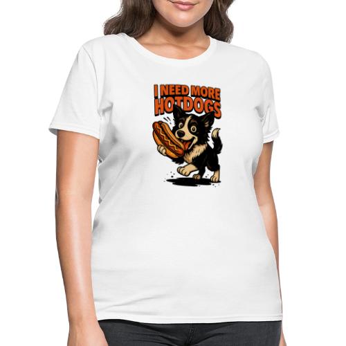Funny Dog Hotdog Lover T-Shirt - Women's T-Shirt