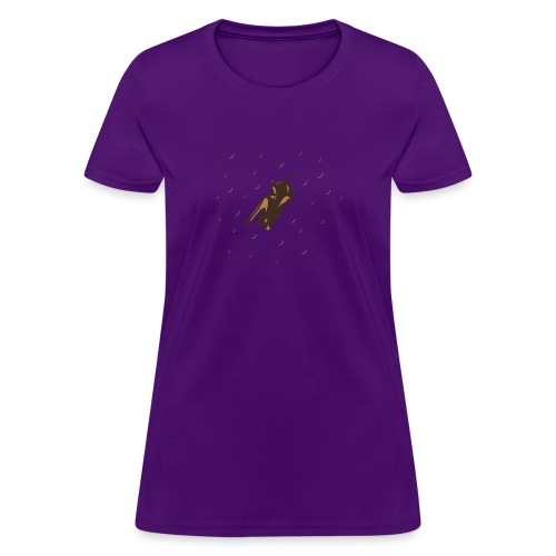 Orange Space Bat Hangs On Women's T-shirts - Women's T-Shirt