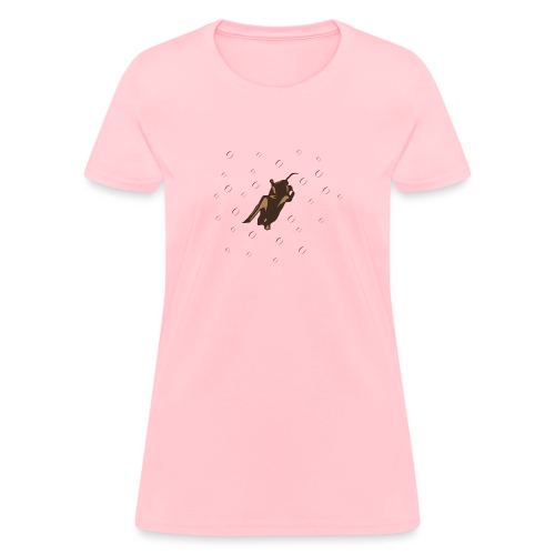 Orange Space Bat Hangs On Women's T-shirts - Women's T-Shirt