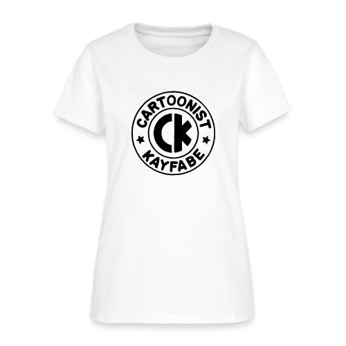 Cartoonist Kayfabe EC logo Black letters on White - Women's T-Shirt